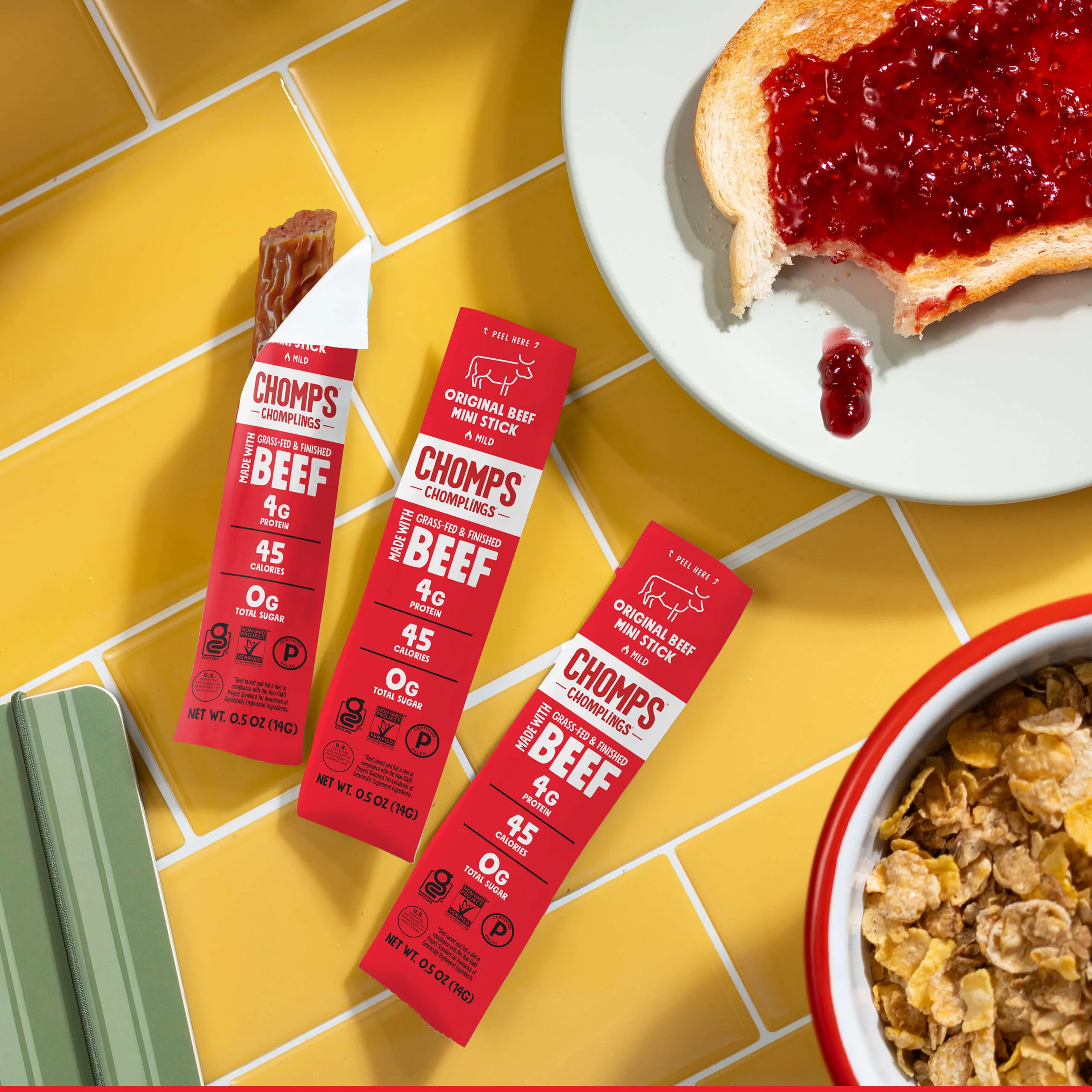 Original Beef Chomplings Mini Grass-Fed Jerky Sticks