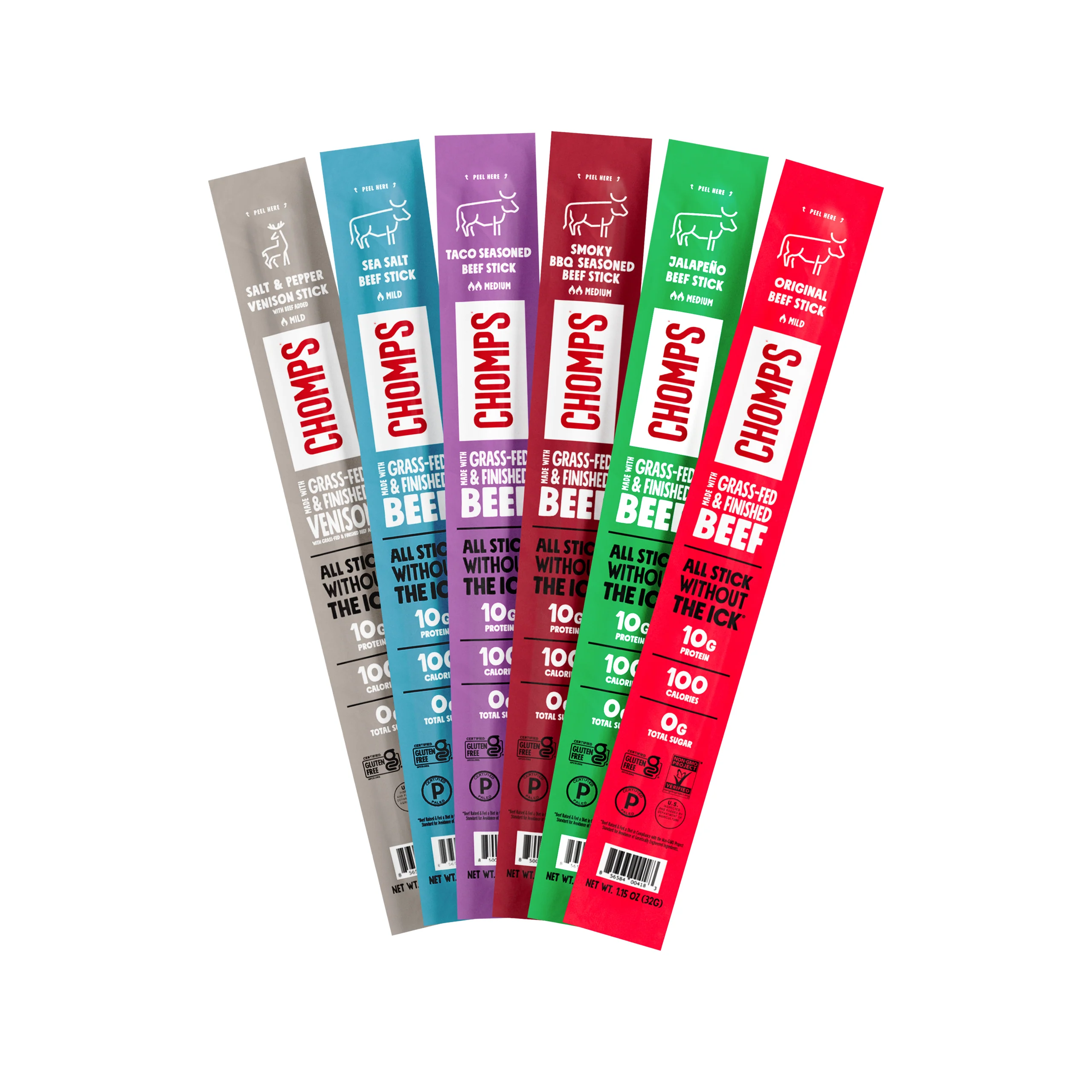 Jerky Stick Trial Pack with Six Best-Selling Varieties