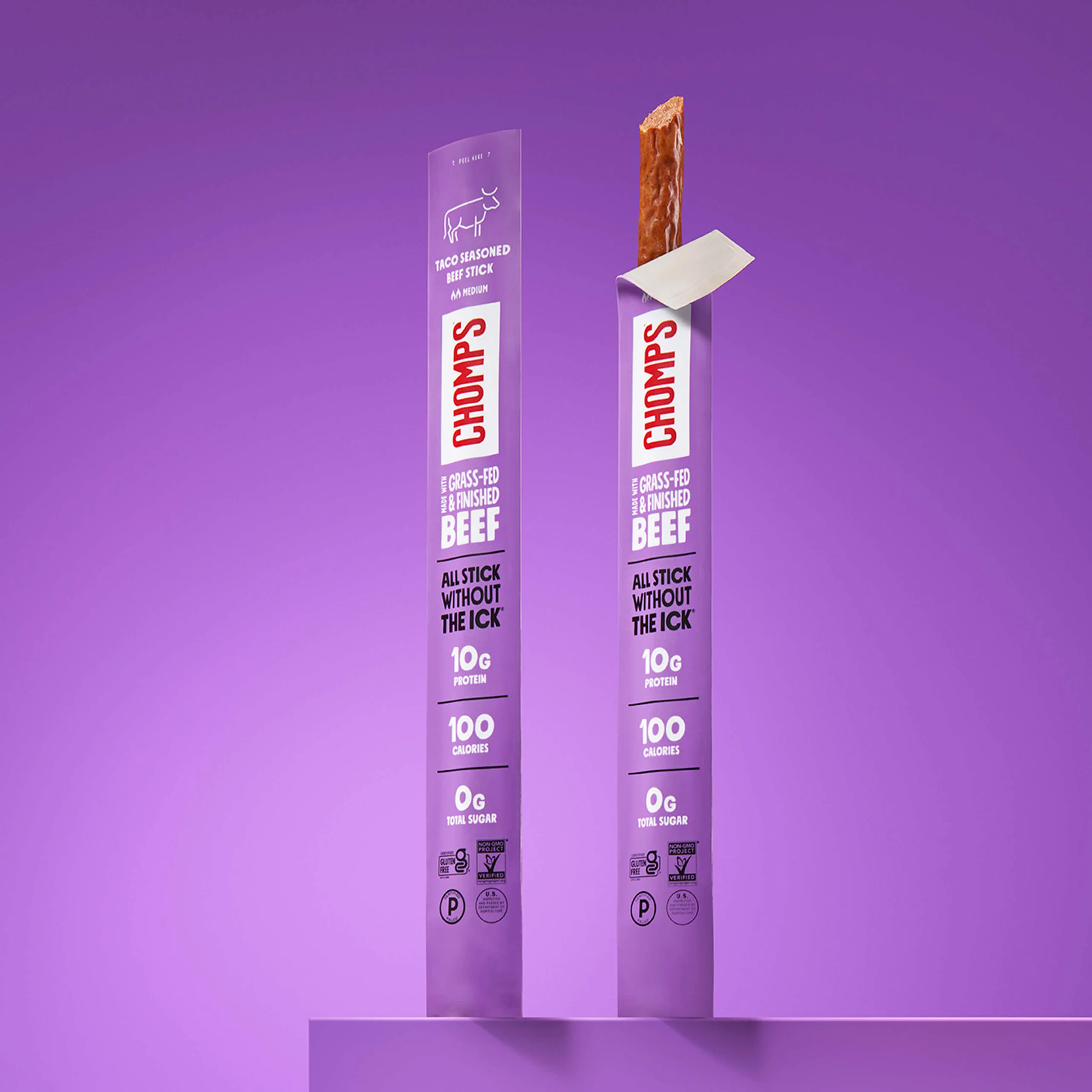 Taco Seasoned Grass-Fed Beef Jerky Sticks