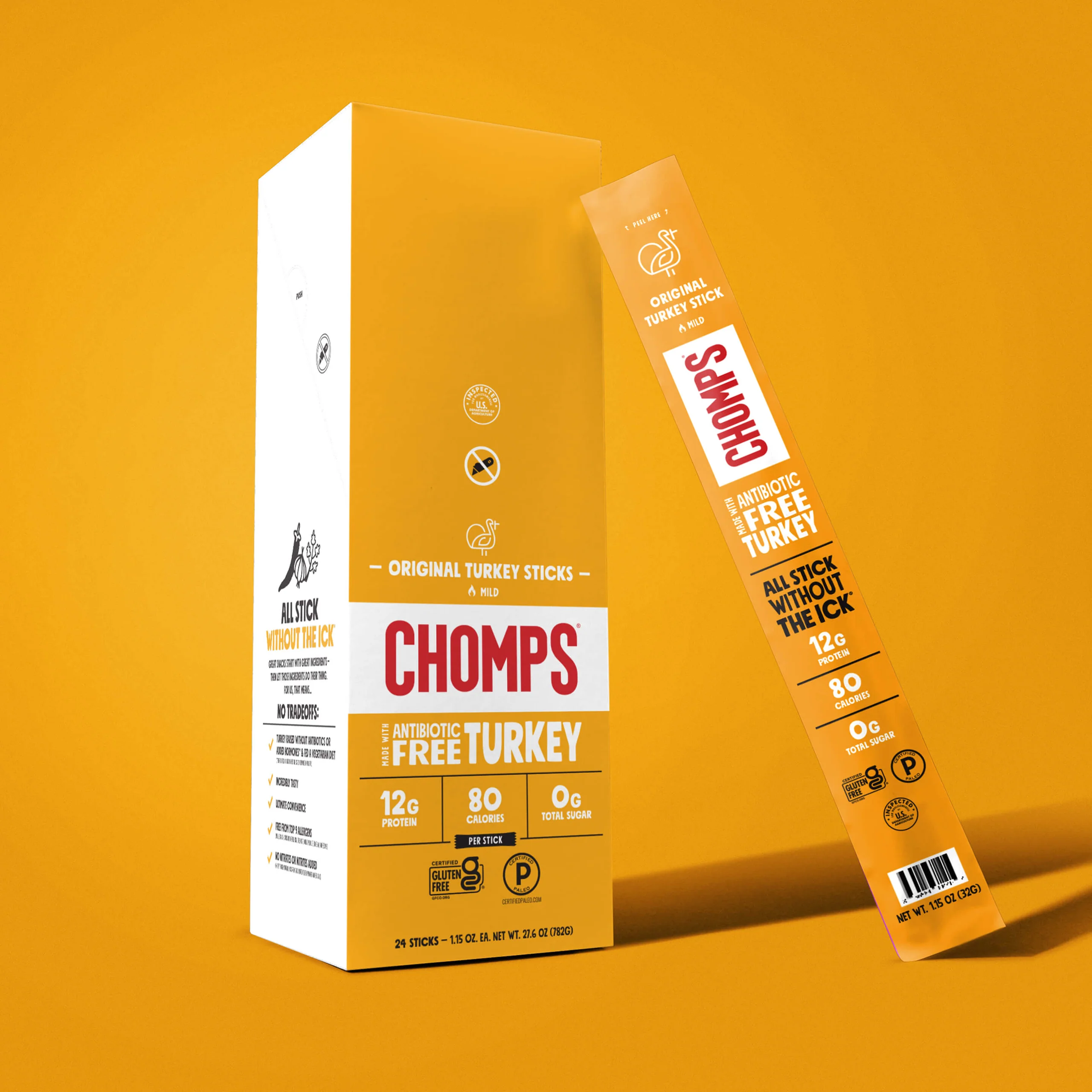 Original Turkey Meat Sticks, Smoky and a Little Spicy
