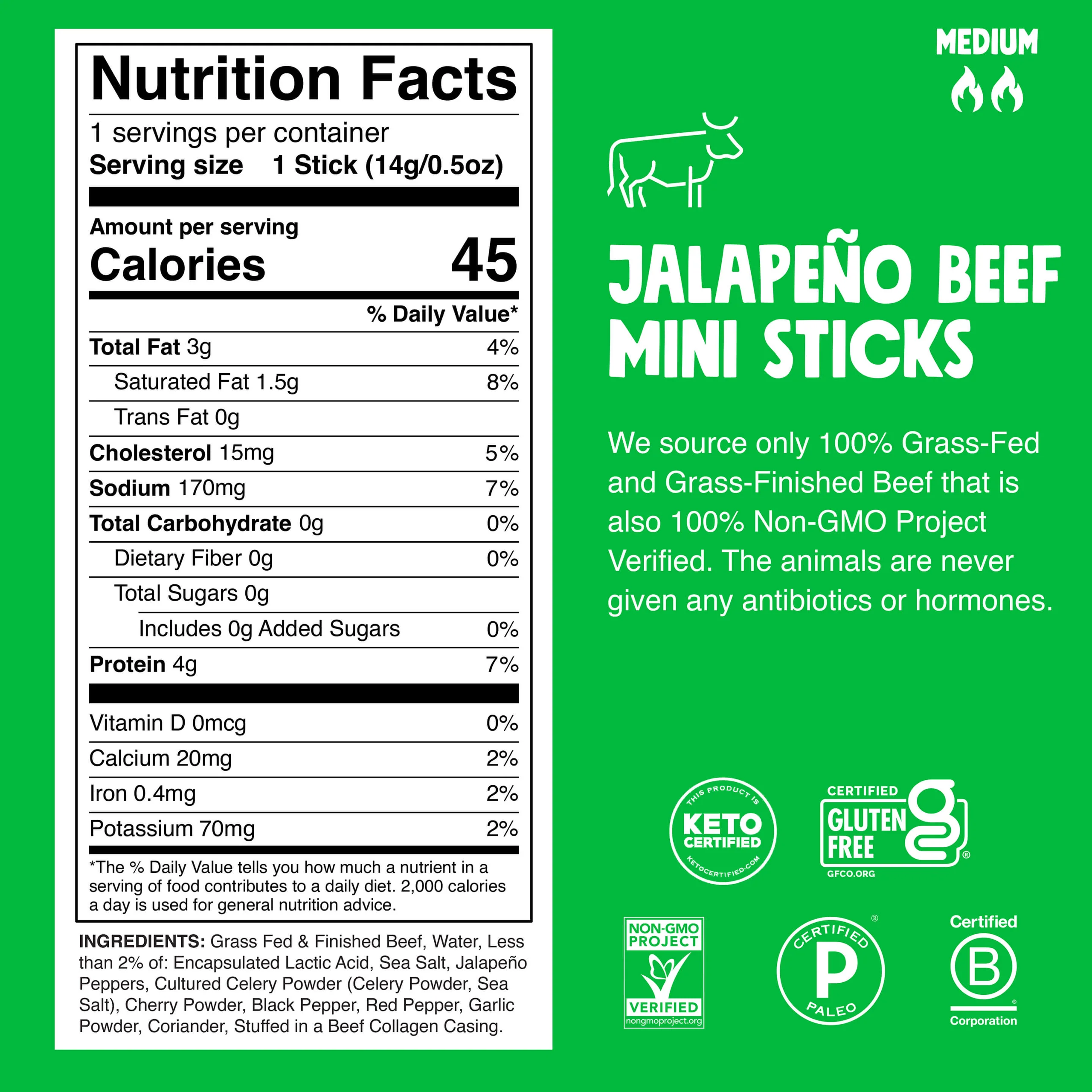 6 st. Jalapeno Beef Chomplings mini starka beef sticks