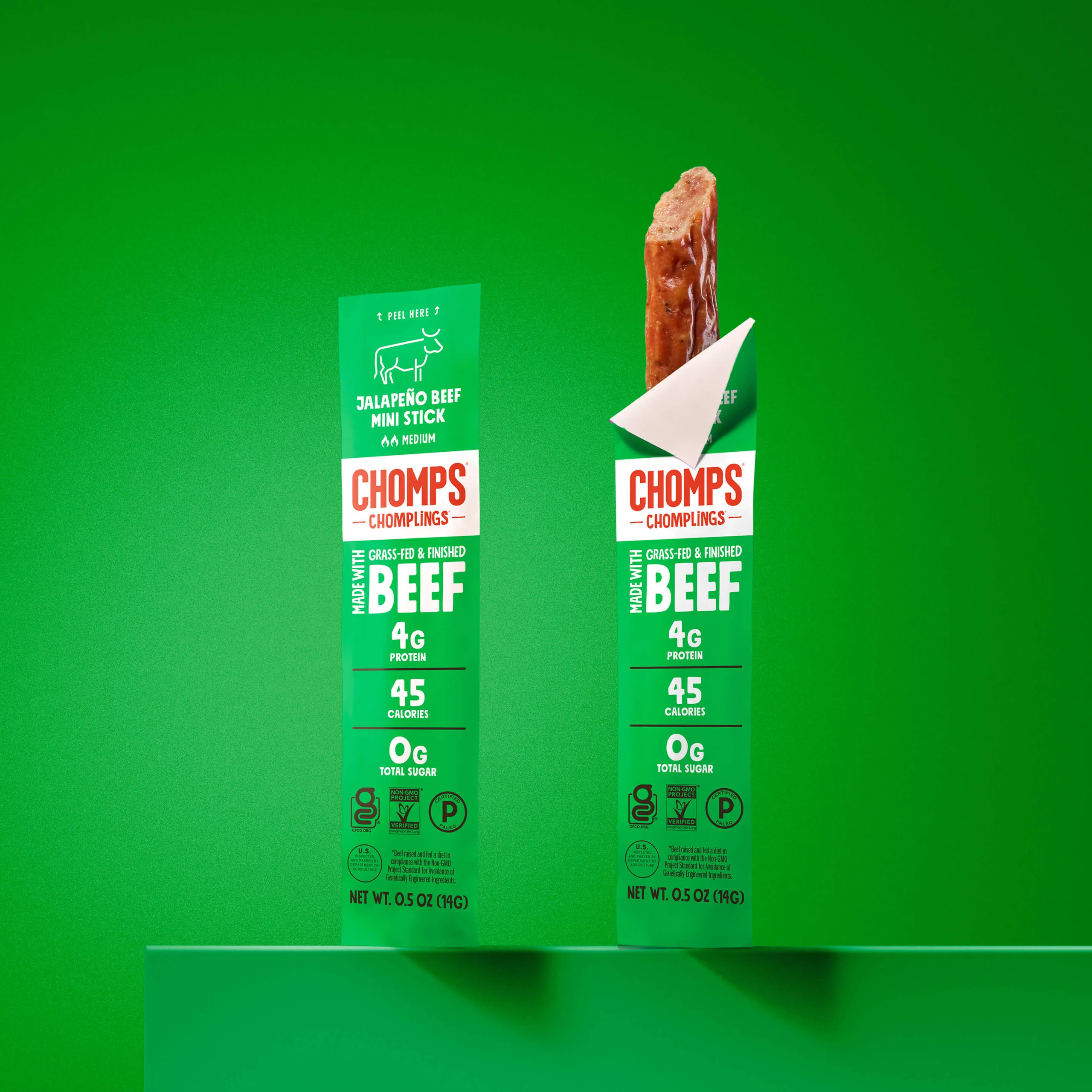 6 ct. Jalapeno Beef Chomplings Mini Spicy Beef Sticks