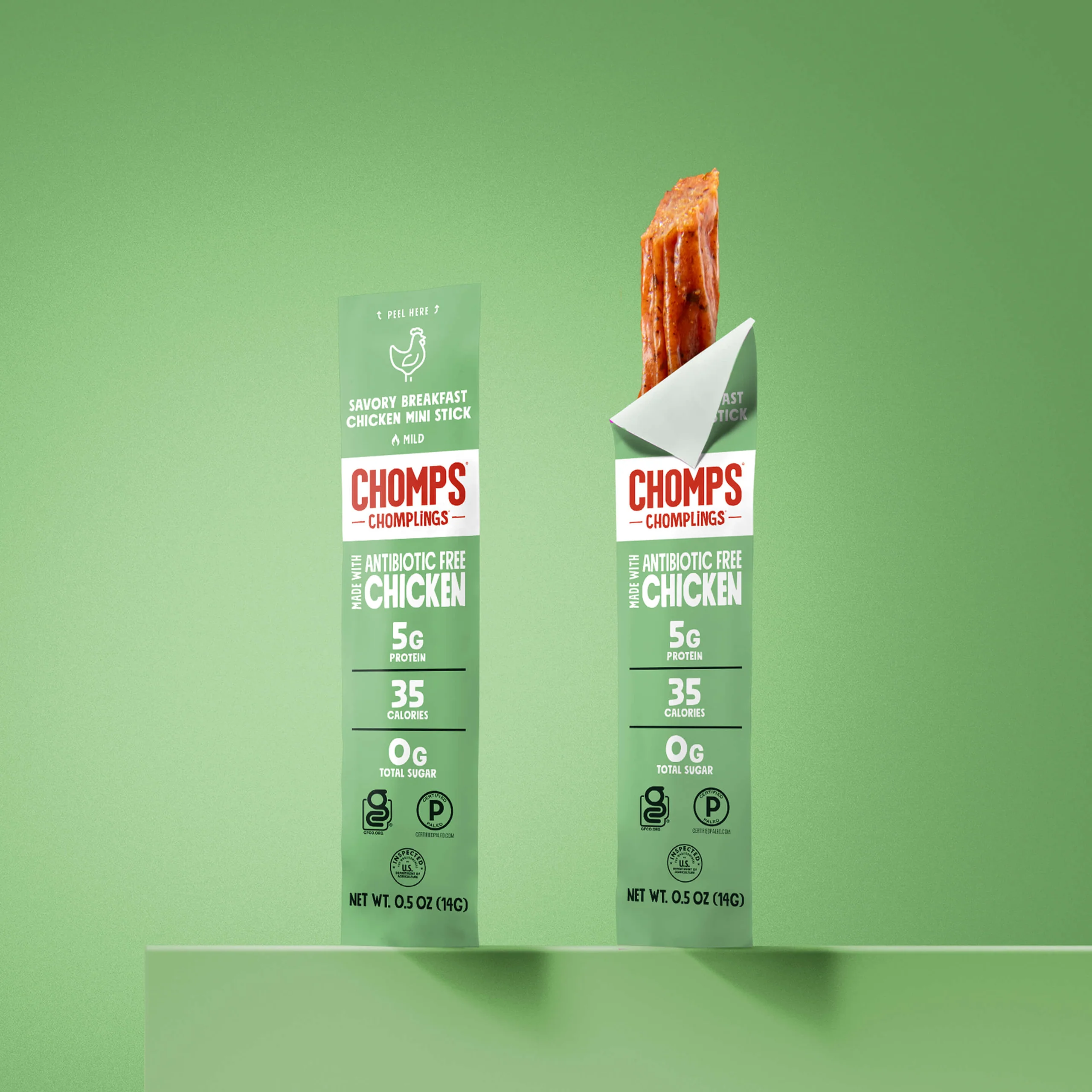 Savory Breakfast Chicken Chomplings Mini Chicken Meat Sticks