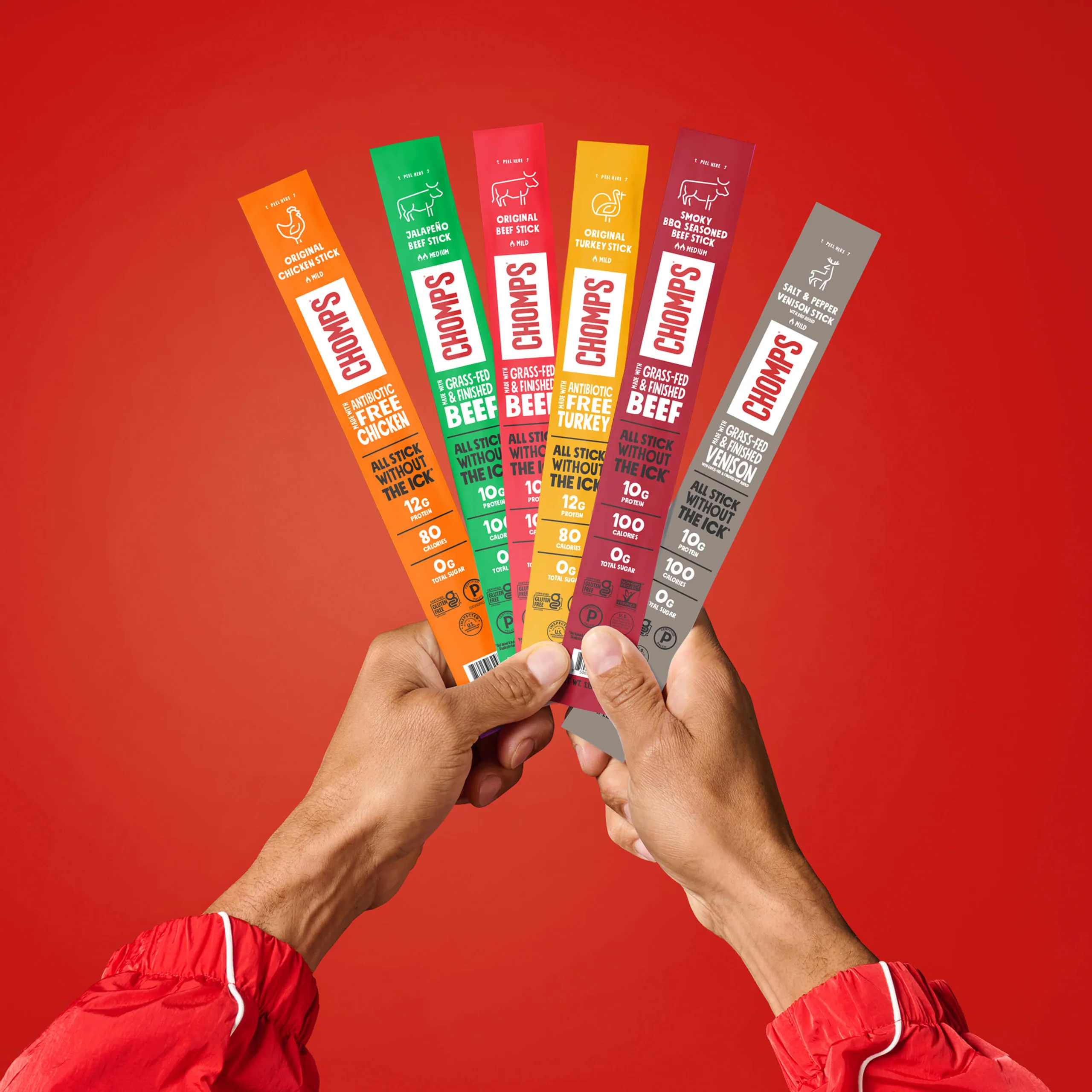 Protein Trial Pack: Six Chomps Meat Sticks to Sample