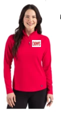 Qtr Zip Long Sleeve - Red