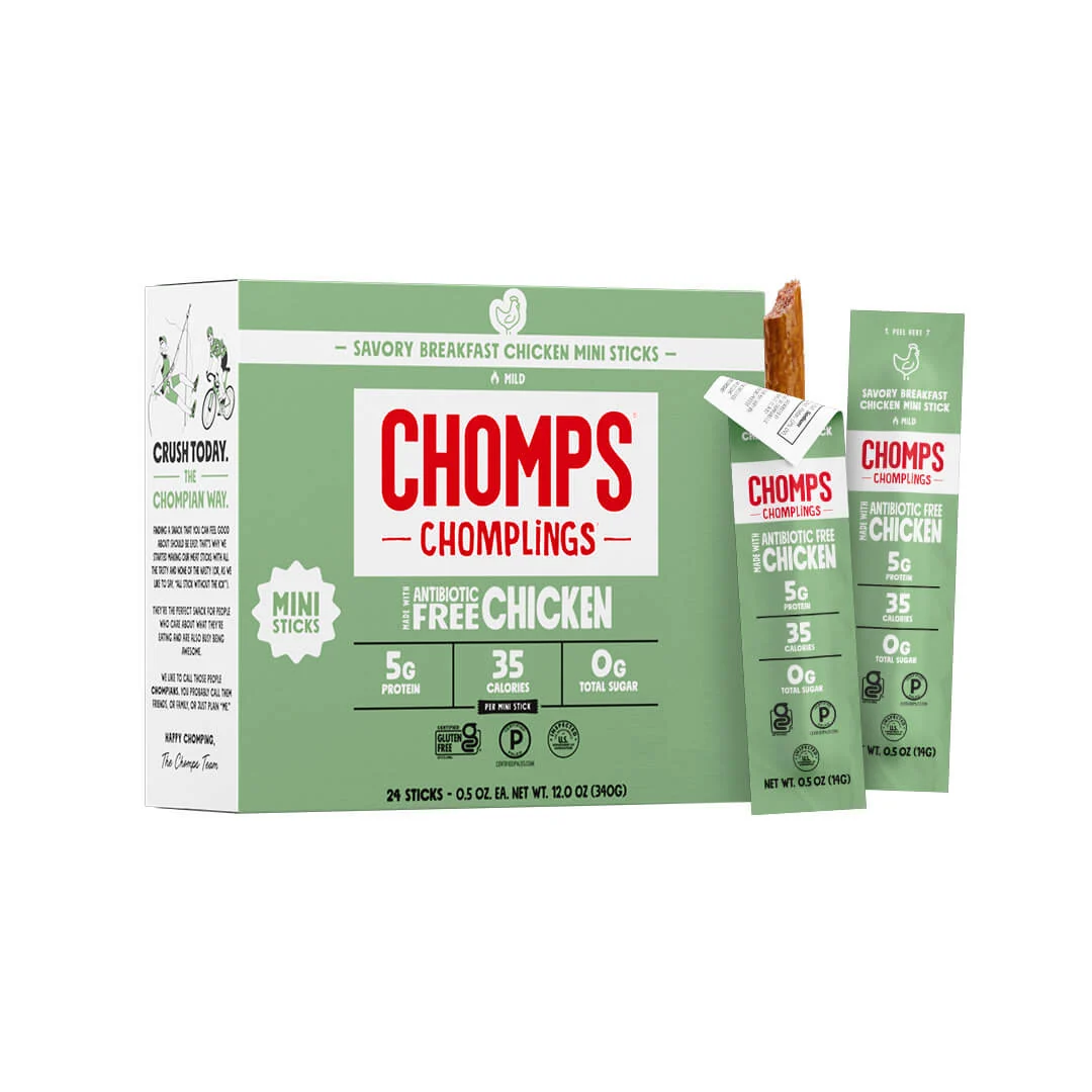 Savory Breakfast Chicken Chomplings Mini Chicken Meat Sticks