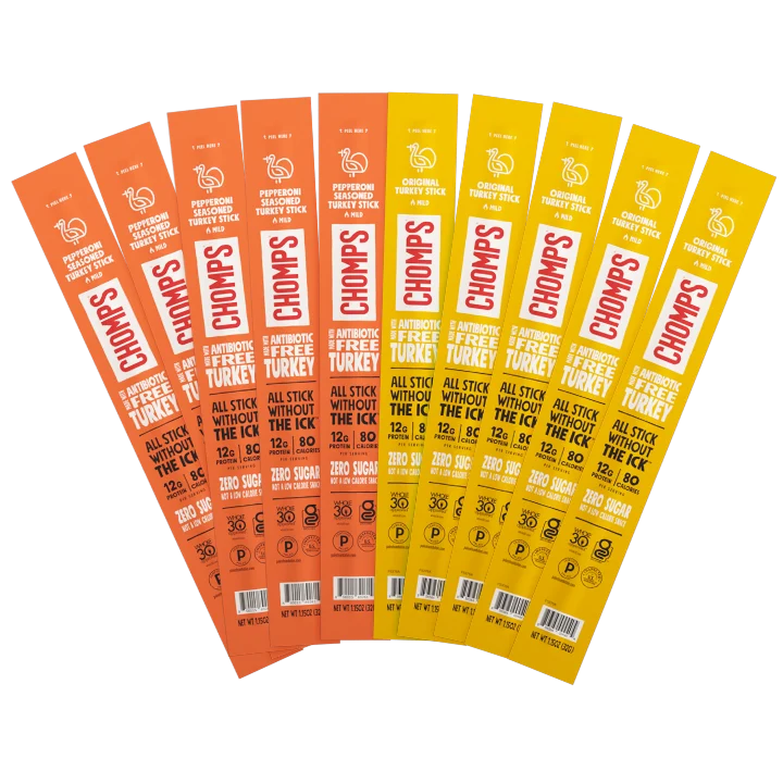 Best Selling Turkey Sticks Variety Pack with Original and Pepperoni