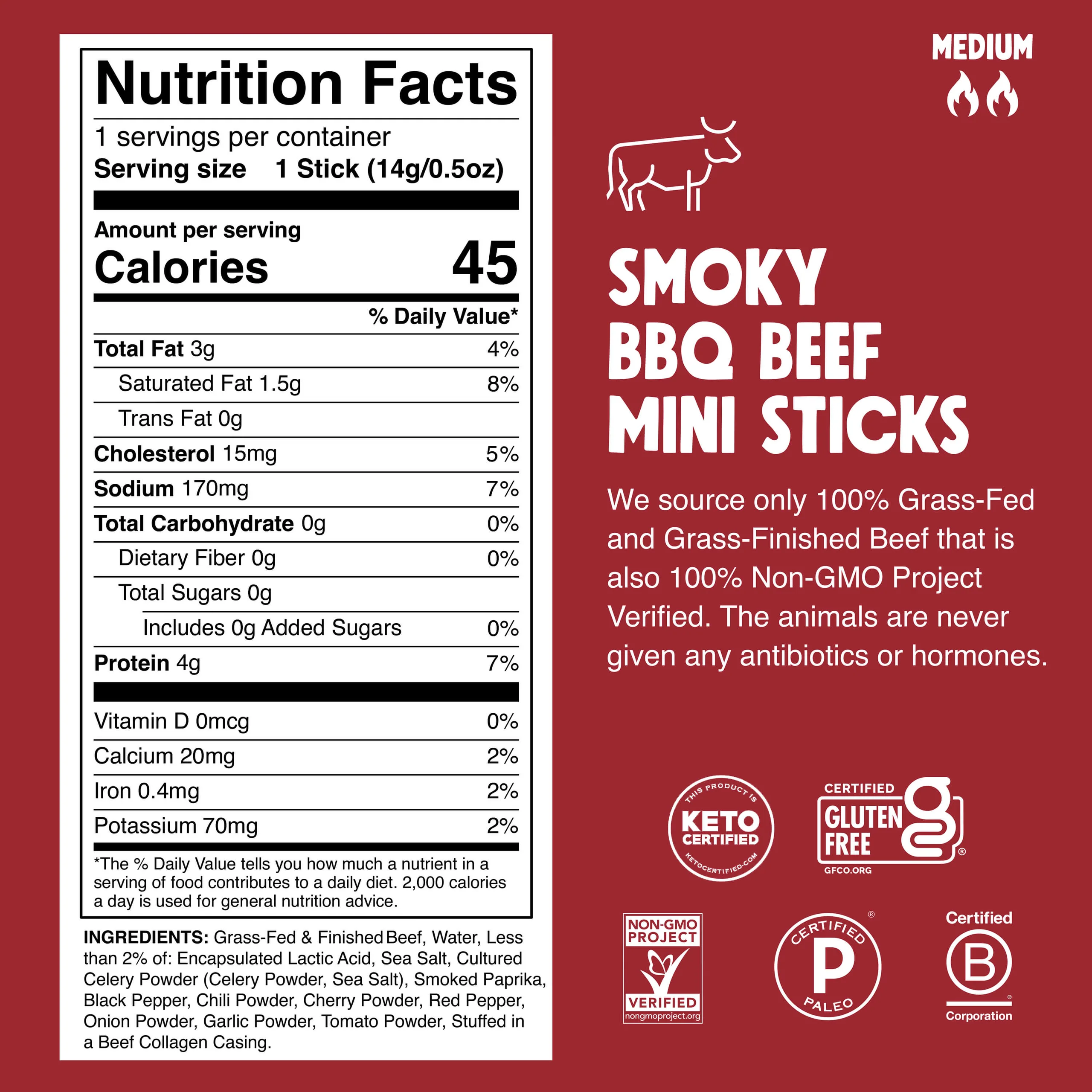 Smoky BBQ Beef Chomplings Mini Meat Sticks