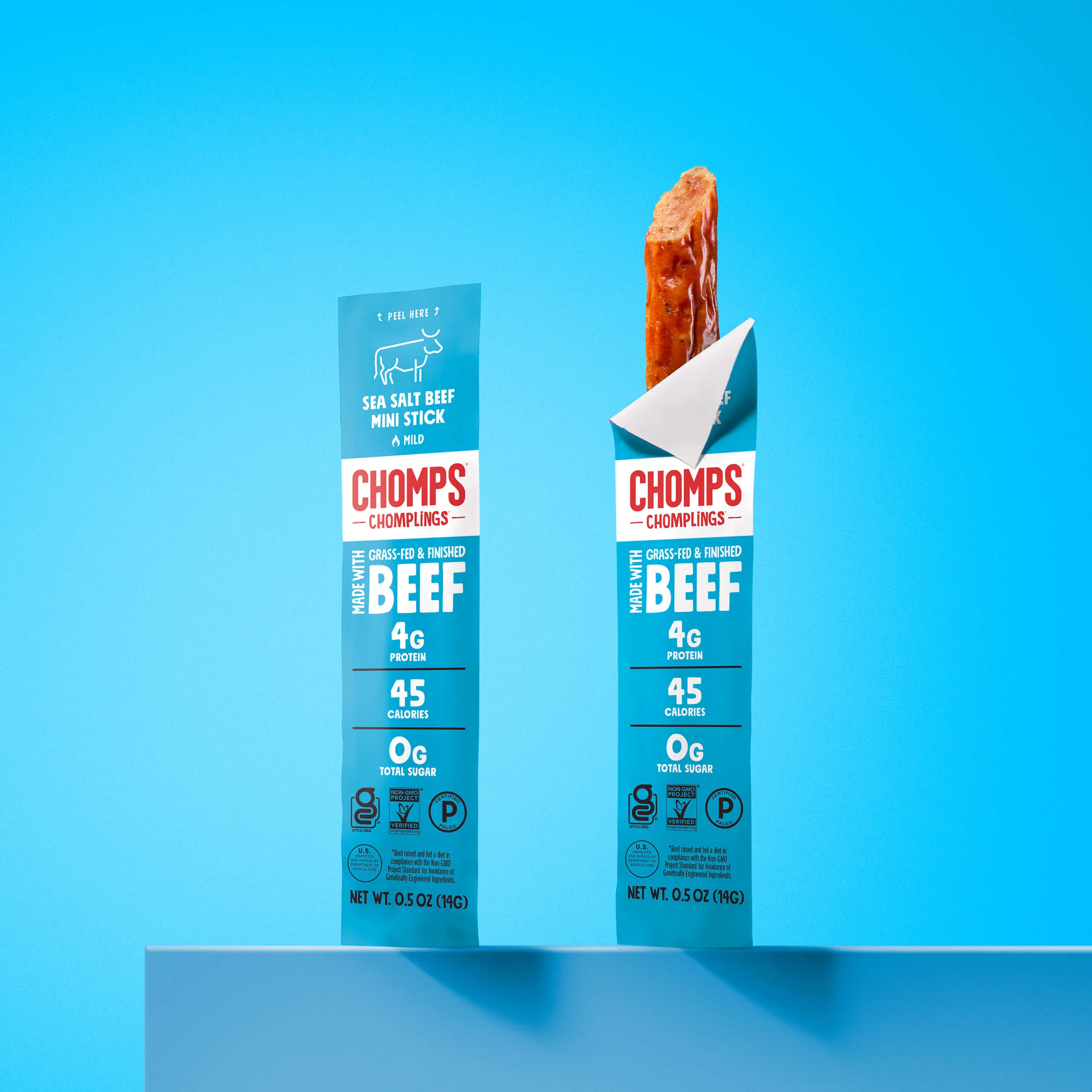 Sea Salt Beef Chomplings Mini Sticks 24 Count